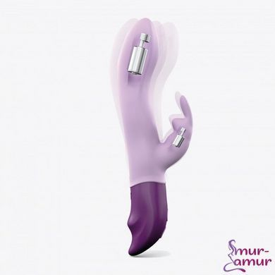 Вибратор-кролик Love To Love Hello Rabbit Violet с гибким стволом и стимуляцией точки G, 2 мотора фото и описание