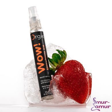 Спрей для орального сексу Orgie &ndash; Wow! Strawberry Ice (10 мл) з охолоджувальним ефектом фото і опис
