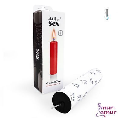 Черная свеча восковая Art of Sex size M 15 см низкотемпературная фото и описание