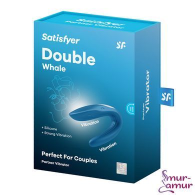 Вибратор для пар Satisfyer Double Whale с двумя моторчиками фото и описание