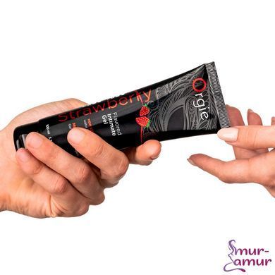 Лубрикант на водной основе Orgie Lube Tube Strawberry, 100 мл, со вкусом и ароматом клубники фото и описание