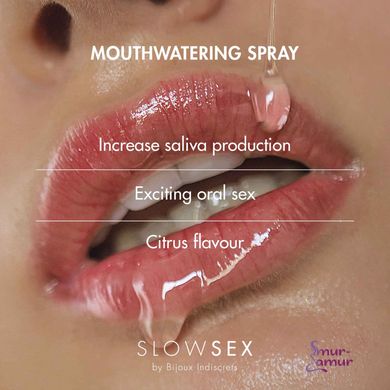 Спрей для посилення слиновиділення Bijoux Indiscrets Slow Sex Mouthwatering spray фото і опис