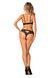 Комплект белья Obsessive Natilya 2-pcs set M/L, black, бюстгальтер, трусики фото