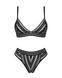 Комплект белья Obsessive Natilya 2-pcs set M/L, black, бюстгальтер, трусики фото