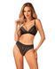 Комплект белья Obsessive Natilya 2-pcs set M/L, black, бюстгальтер, трусики фото