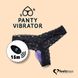 Вібратор в трусики FeelzToys Panty Vibrator Black з пультом дистанційного керування, 6 режимів робот фото