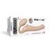 Безремінний страпон з вібрацією Strap-On-Me Vibrating Flesh M, діаметр 3,3см, пульт ДК, регульований фото