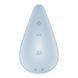 Вібратор для зовнішньої стимуляції Satisfyer Dew Drop Blue, 2 мотори, 12 режимів, м&rsquo;який корпус