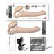 Безремінний страпон з вібрацією Strap-On-Me Vibrating Flesh M, діаметр 3,3см, пульт ДК, регульований фото