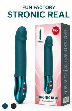 Пульсатор Fun Factory Stronic Real Bottle Green, 10 режимов работы, перезаряжаемый