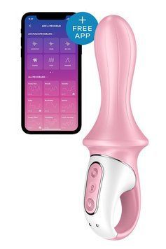 Анальный смарт-вибратор Satisfyer Air Pump Booty 5+, надувается фото и описание