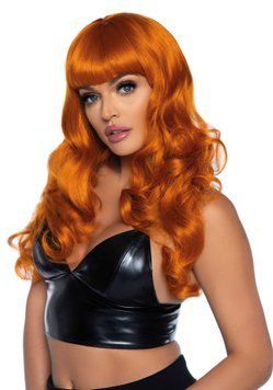 Хвиляста перука Leg Avenue Misfit Long Wavy Wig Ginger, довга, реалістичний вигляд, 61 см фото і опис
