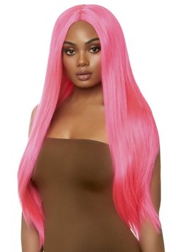 Парик Leg Avenue 33″ Long straight center part wig neon pink фото и описание
