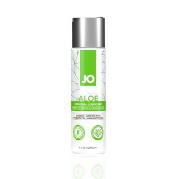 Змазка на водній основі JO H2O Organic Aloe (120 мл), зволожувальний та заспокійливий ефект фото і опис