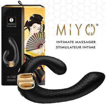 Вібратор-кролик Shunga Miyo Black