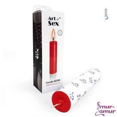 Красная свеча восковая Art of Sex size M 15 см низкотемпературная фото и описание