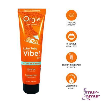 Вибролубрикант Orgie Lube Tube Vibe! Sex On The Beach 100 мл