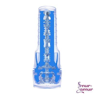 Мастурбатор Fleshlight Turbo Core Blue Ice, оральний секс (глибоке горло) фото і опис