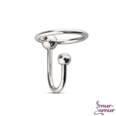 Уретральна вставка із кільцем Sinner Gear Unbendable &ndash; Sperm Stopper Solid, діаметр кільця 2,6 см