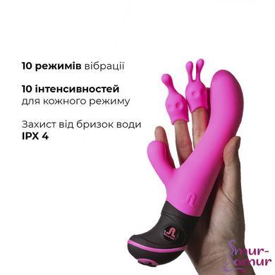 Вібратор Adrien Lastic Butch Cassidy зі змінними насадками для клітора фото і опис