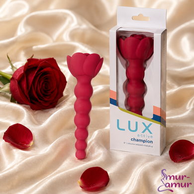 Анальная цепочка Lux Active с розой - Champion Rose