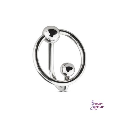 Уретральная вставка с кольцом Sinner Gear Unbendable - Sperm Stopper Solid, диаметр кольца 2,6см фото и описание