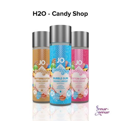 Лубрикант на водній основі System JO H2O — Candy Shop — Cotton Candy (60 мл) без цукру та парабенів фото і опис