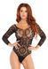Эротическое боди-бодистокинг Leg Avenue Snap crotch thong back teddy Black M/L фото