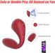 Вакуумный вагинально-клиторальный стимулятор Magic Motion Bobi Red, управление со смартфона фото