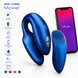 Смарт-вибратор для пар We-Vibe Chorus Cosmic Blue, сенсорное управление вибрациями сжатием пульта фото