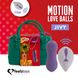Вагінальні кульки з масажем і вібрацією FeelzToys Motion Love Balls Jivy з пультом дистанційного кер фото