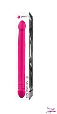 Фаллоимитатор двусторонний Dorcel Real Double Do Magenta, диаметр 4см, длина 42см