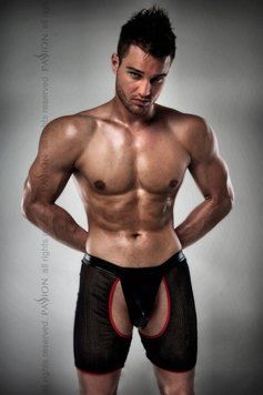 Чоловічі трусики-шорти Passion 012 THONG black S/M фото і опис