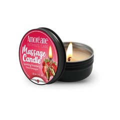 Масажна свічка "Полуниця в шампанському" Amoreane Sparkling Strawberry (30 мл) фото і опис