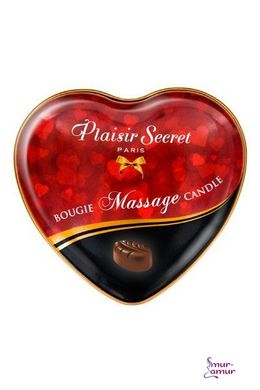 Масажна свічка серце Plaisirs Secrets Chocolate (35 мл) фото і опис