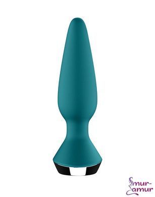 Анальна смарт-вібропробка Satisfyer Plug-ilicious 1 Petrol фото і опис