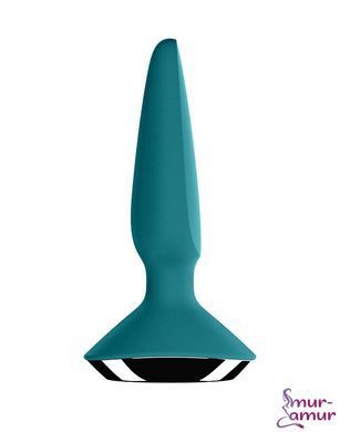 Анальна смарт-вібропробка Satisfyer Plug-ilicious 1 Petrol фото і опис