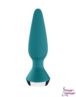 Анальна смарт-вібропробка Satisfyer Plug-ilicious 1 Petrol фото і опис