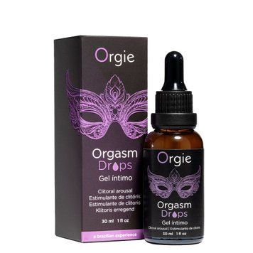 Возбуждающие капли для клитора Orgie Orgasm Drops, 30 мл, эффект разогрева и охлаждения фото и описание