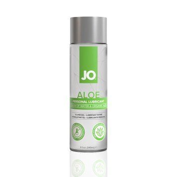Змазка на водній основі JO H2O Organic Aloe (236 мл), зволожувальний та заспокійливий ефект фото і опис