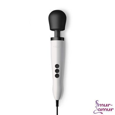 Вібромасажер DOXY Original White, дуже потужний, живлення 220В, пульсівні вібрації