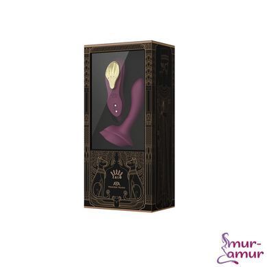Смарт-вибратор в трусики Zalo - AYA Velvet Purple, насадка и пульт ДУ фото и описание
