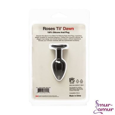 Анальная пробка BMS Roses Til&rsquo; Dawn Silicone Anal Plug Small