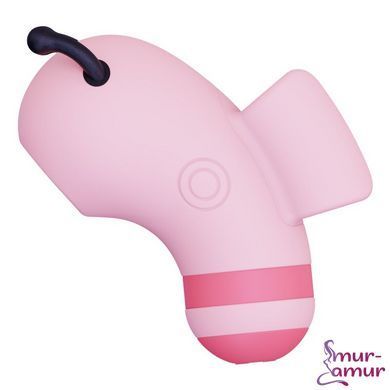Вакуумный стимулятор с микротоками KISSTOY Beebe Pink, на палец