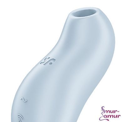 Вакуумный клиторальный стимулятор с вибрацией Satisfyer Pocket Pro 1 Blue фото и описание