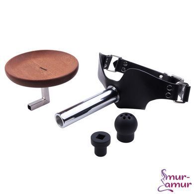 Набір для домінування LOCKINK SEVANDA Objectification Human Furniture Set, маска та 4 насадки фото і опис