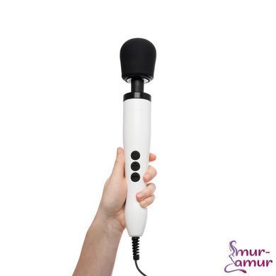 Вібромасажер DOXY Original White, дуже потужний, живлення 220В, пульсівні вібрації