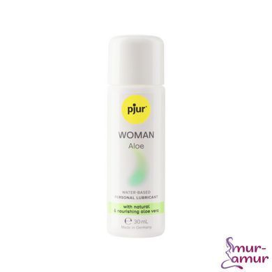 Лубрикант на водной основе pjur Woman Aloe 30 мл, с экстрактом алоэ, увлажняющий, без парабенов фото и описание