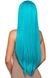 Leg Avenue Long straight center part wig turquoise фото
