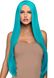 Leg Avenue Long straight center part wig turquoise фото